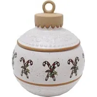 Festive Stone Candy Cane Jar