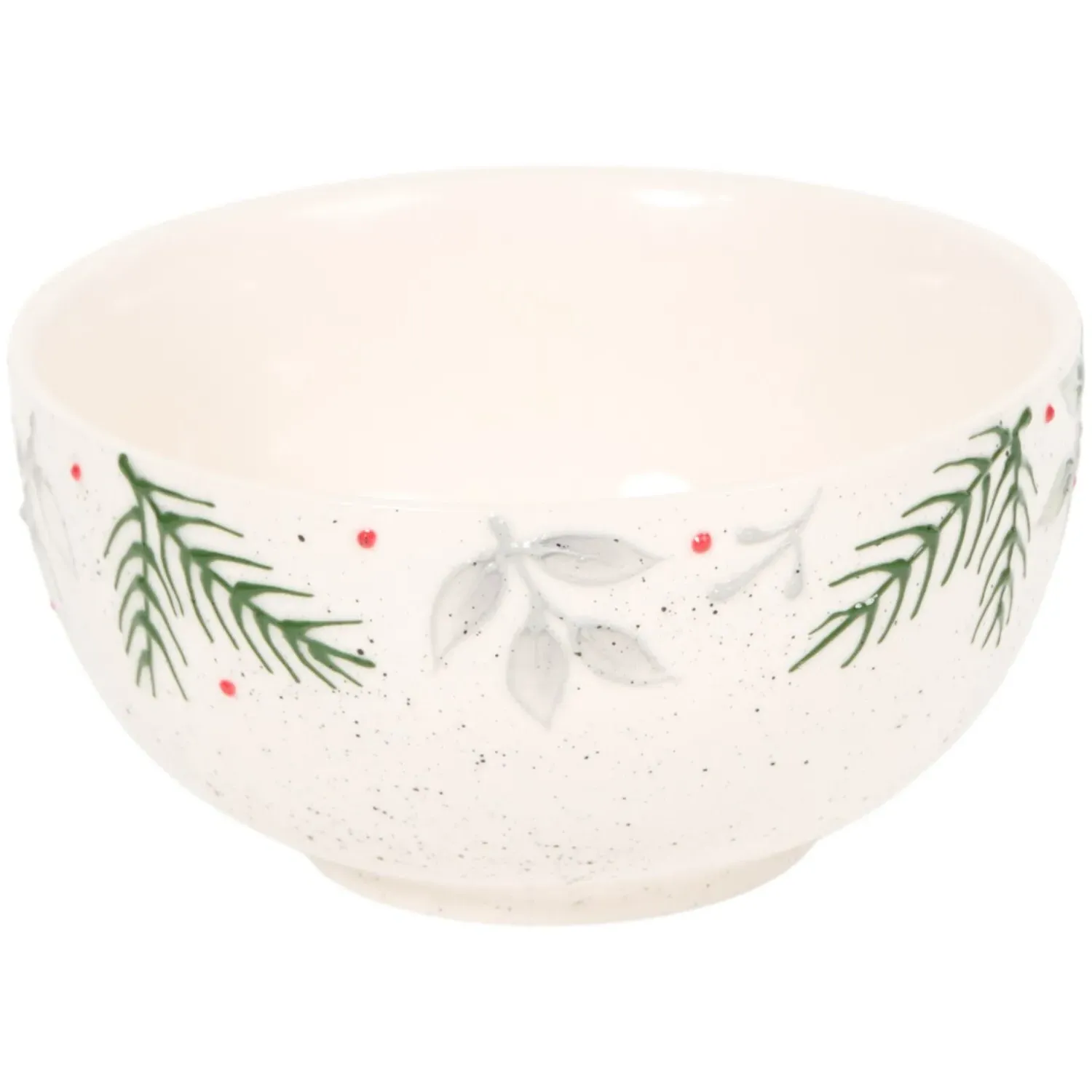 Festive Stone Floristry Bowl - White