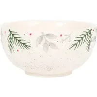 Festive Stone Floristry Bowl - White