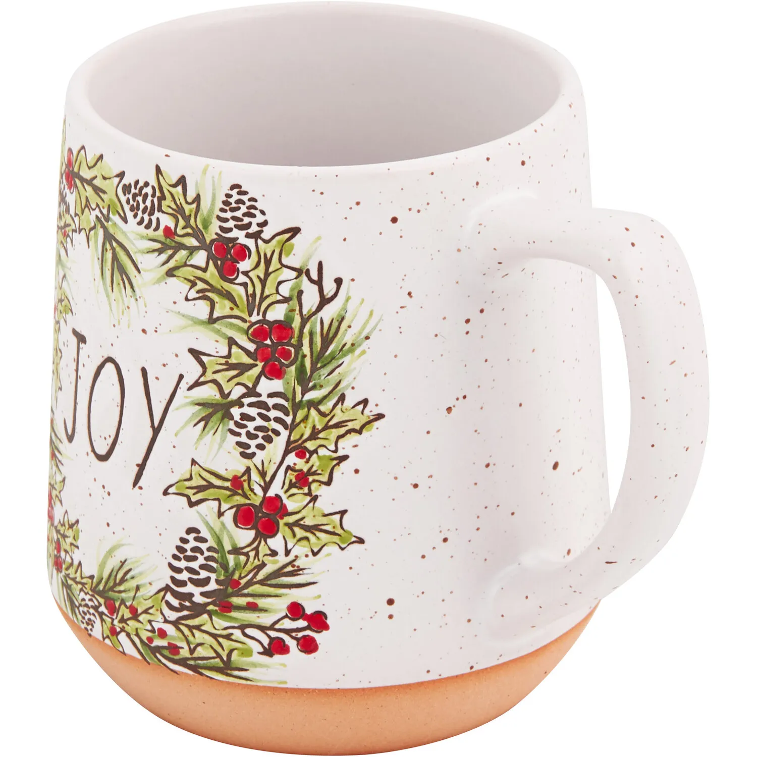 Festive Stone Joy Mug - White