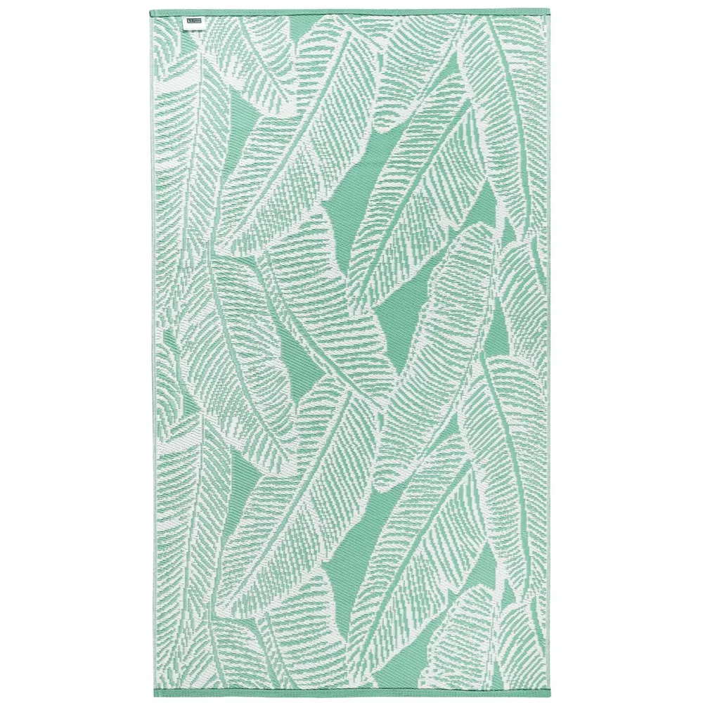 Fine Leaf Outdoor Rug - Green
