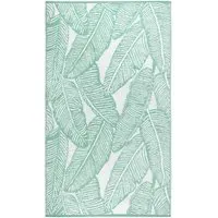 Fine Leaf Outdoor Rug - Green