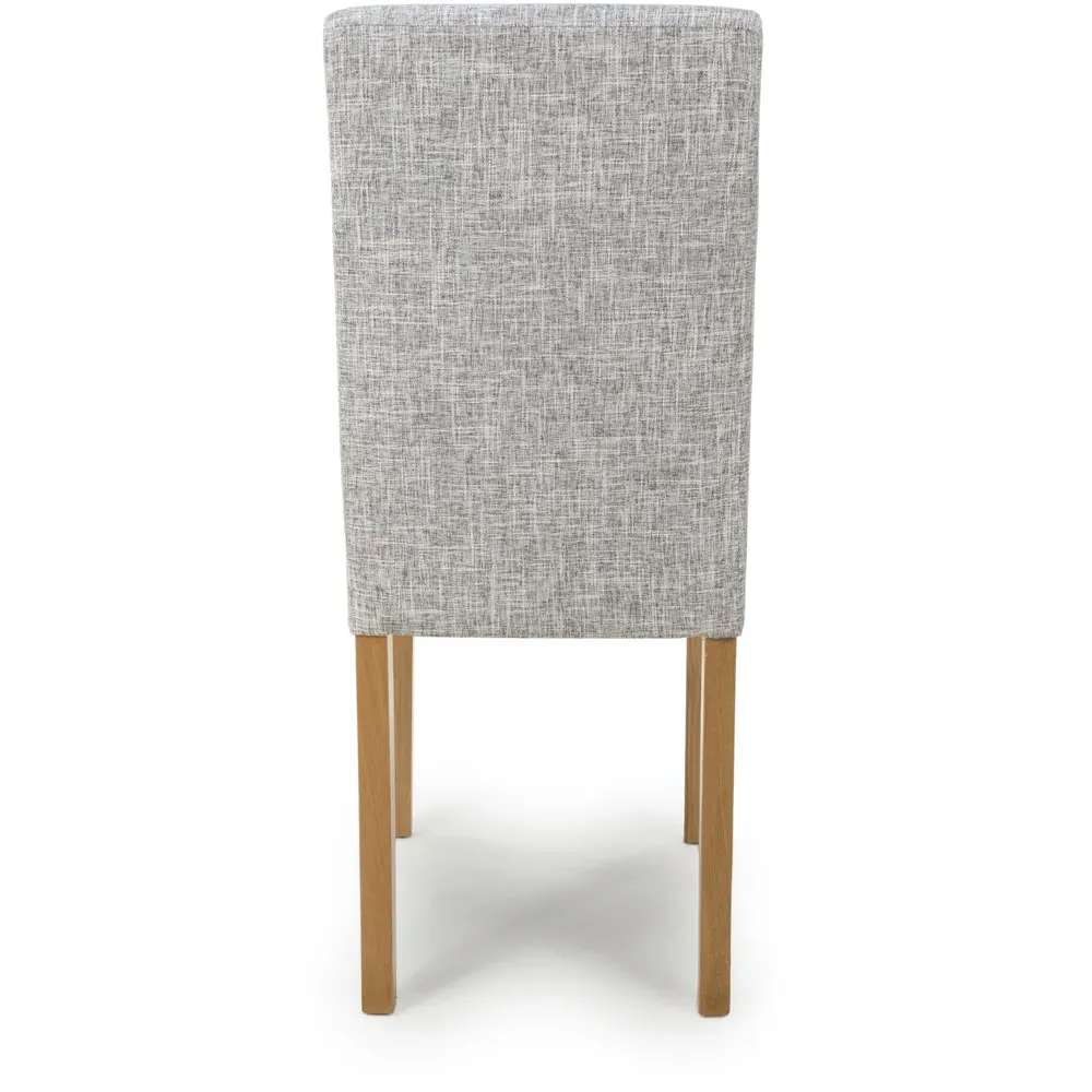 Finley Set of 2 Dining Chairs - Grey, Linen Effect