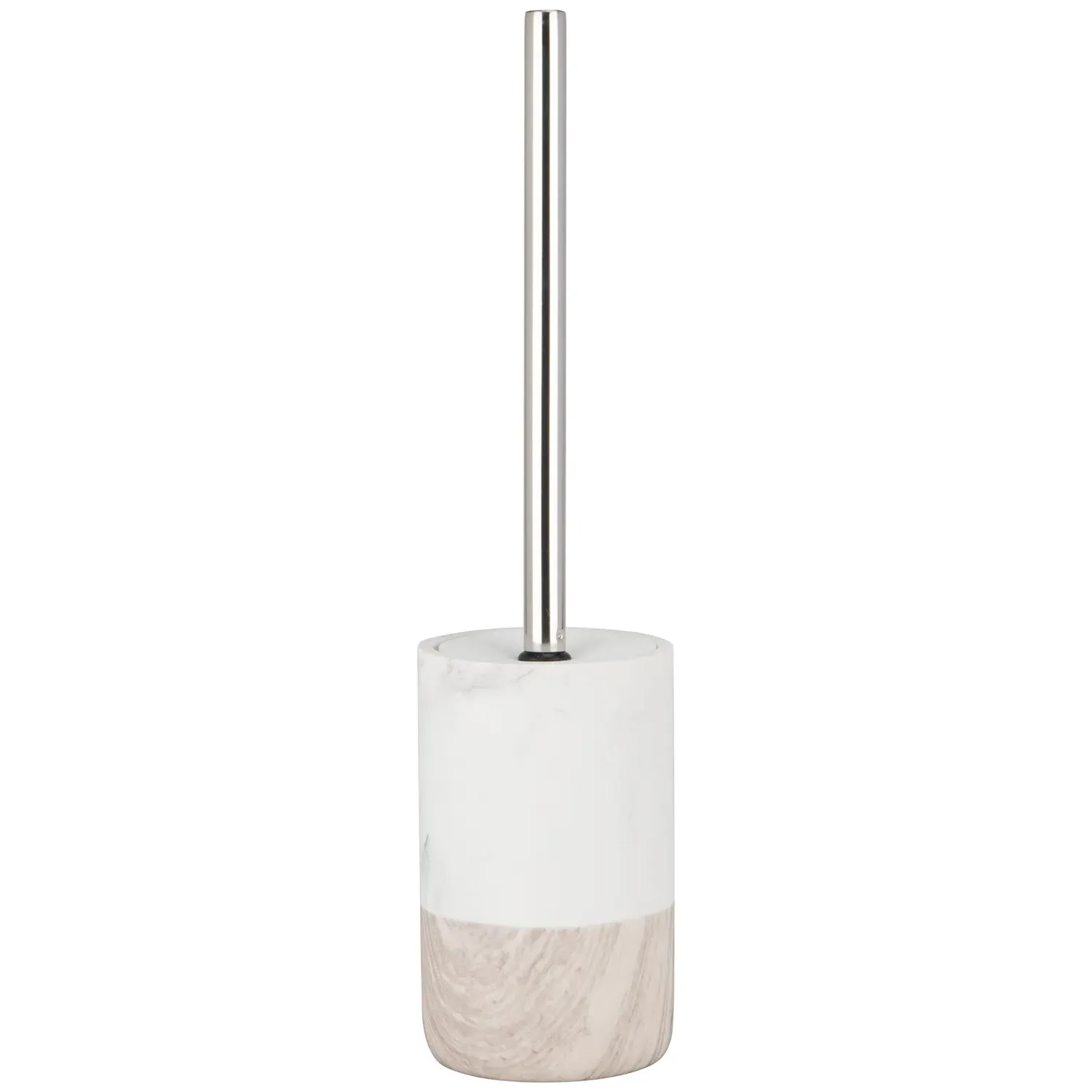 Finnish Spa Toilet Brush Holder - White, Brown