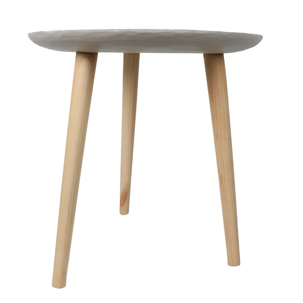 Flat Top Side Table - Grey, Wood