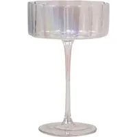 Fleur Lustre Coupe Glass
