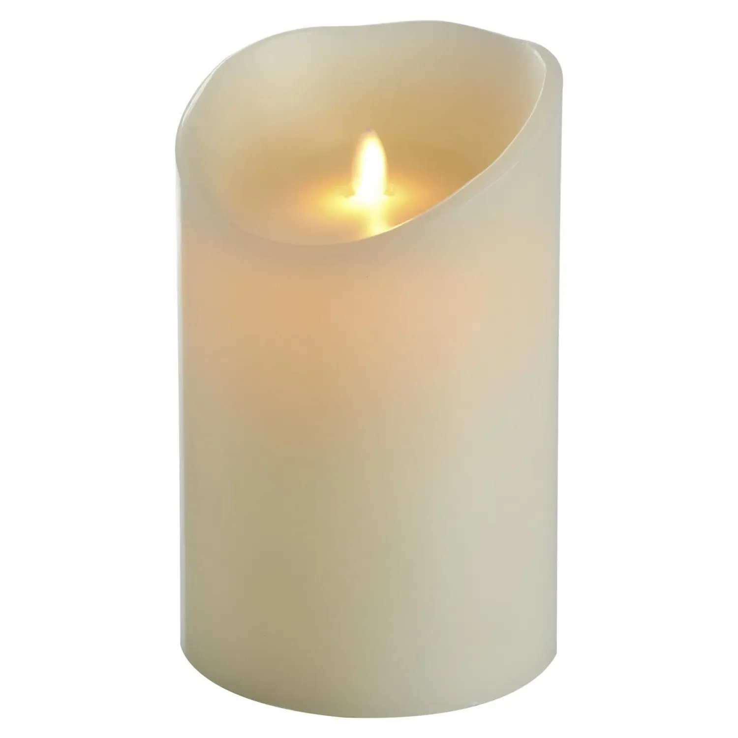 Flicker LED Candle 15cm - Neutral, Wax