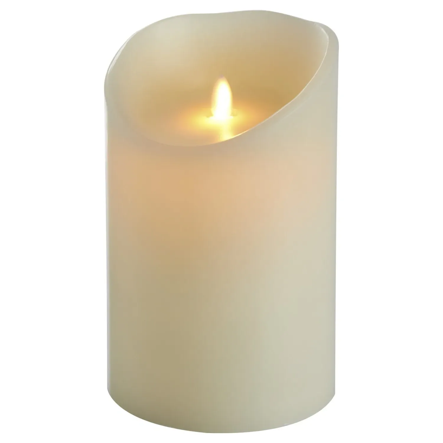Flicker LED Candle 20cm - Neutral, Wax
