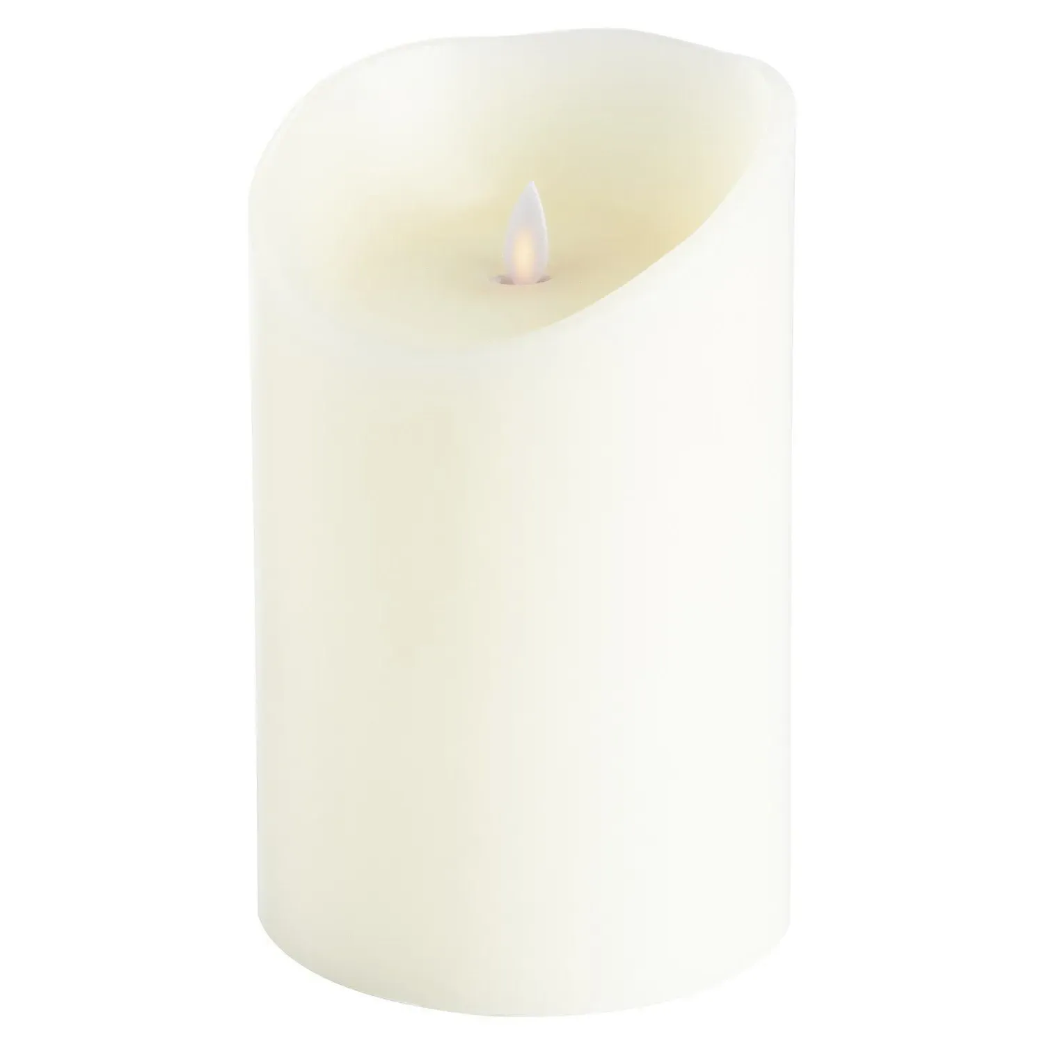 Flicker LED Candle 20cm - Neutral, Wax