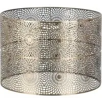 Floral Fretwork Pendant Light - Bronze