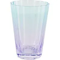 Floral Ombre Bubble Hiball Glass - Purple, Blue