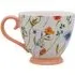 Floral Print Mug - Orange