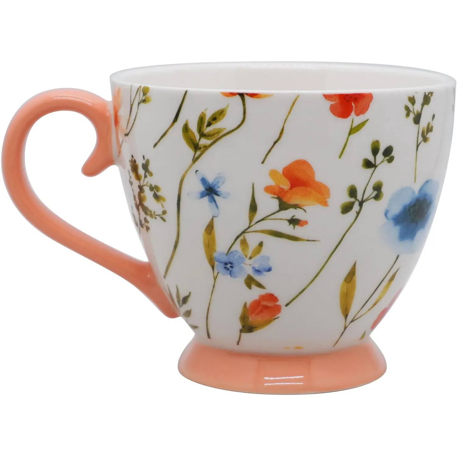 Floral Print Mug - Orange image