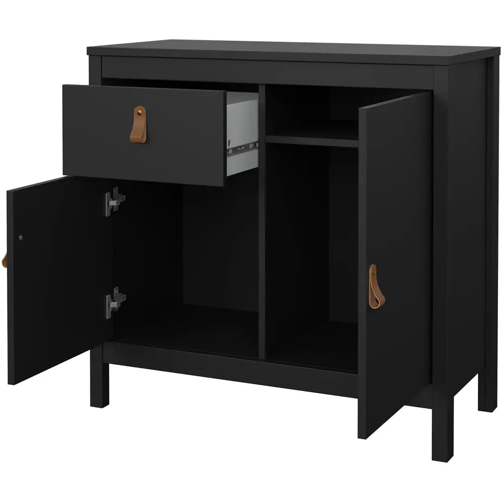 Florence Barcelona 2 Door Sideboard with Drawer - Black