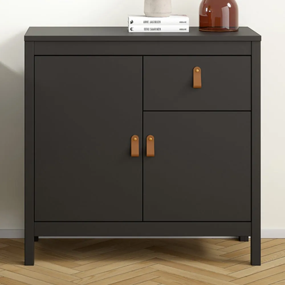 Florence Barcelona 2 Door Sideboard with Drawer - Black