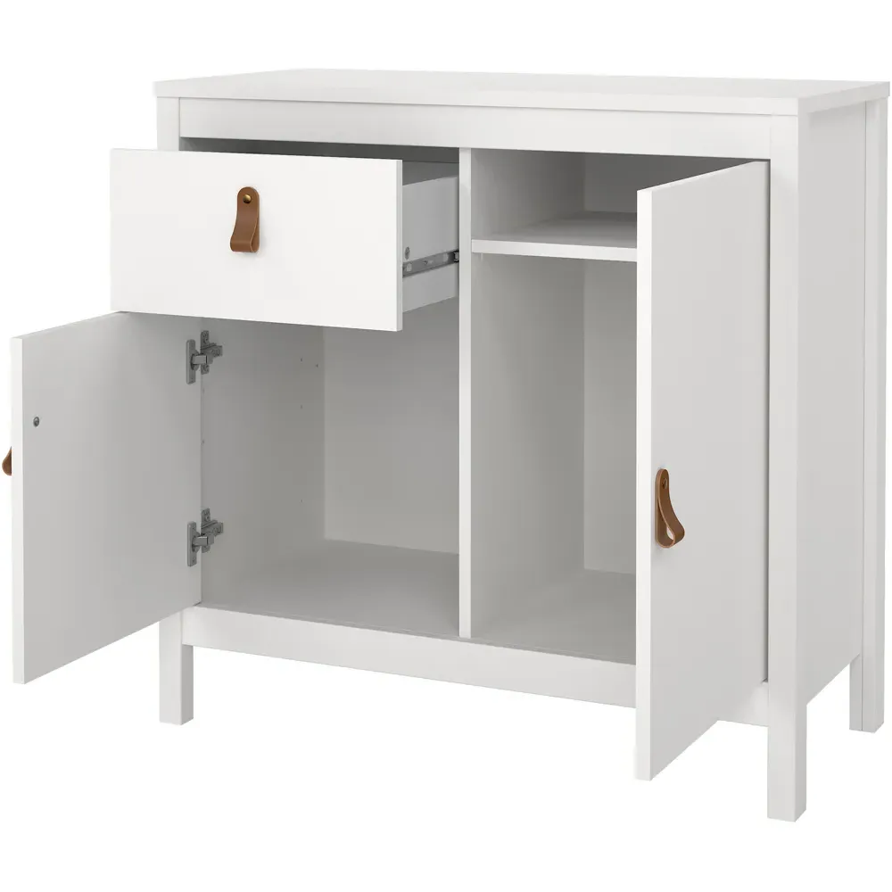 Florence Barcelona 2 Door Sideboard with Drawer - White