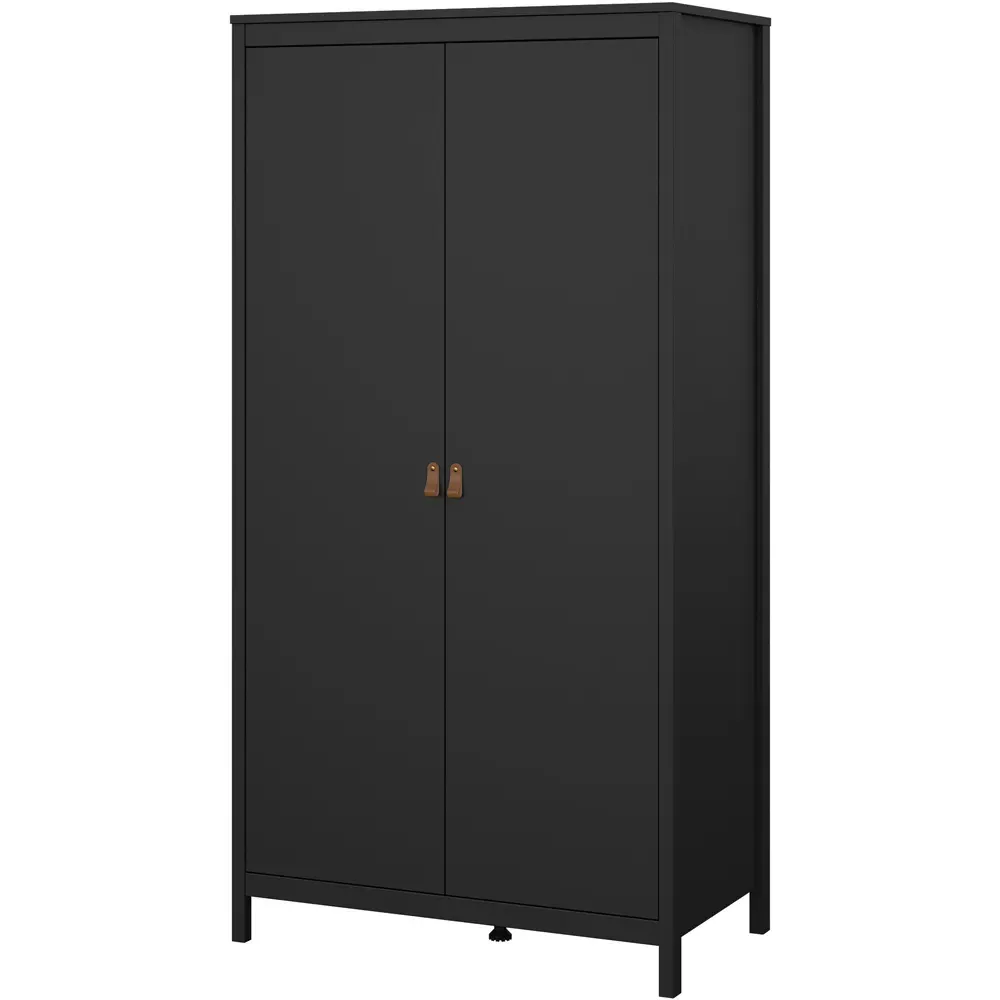 Florence Barcelona 2 Door Wardrobe - Black