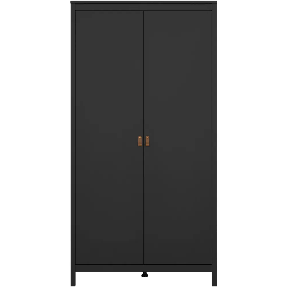 Florence Barcelona 2 Door Wardrobe - Black