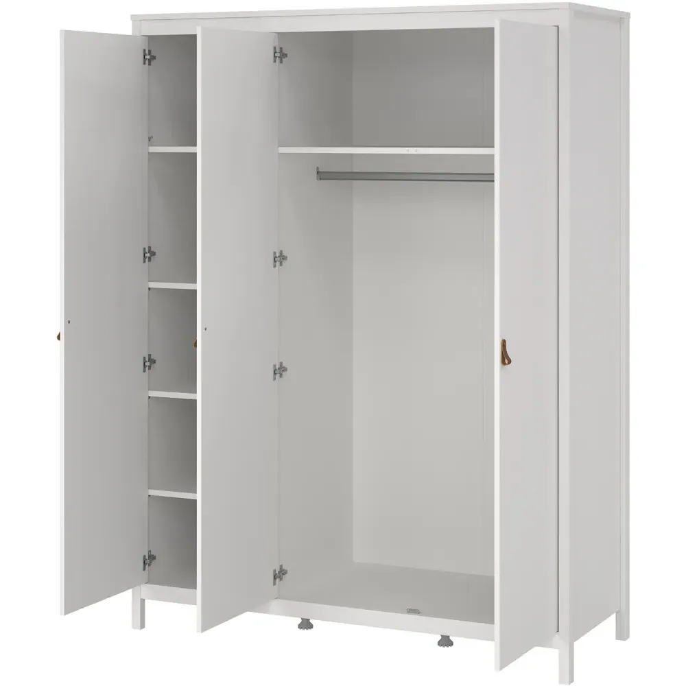 Florence Barcelona 3 Door Wardrobe - White