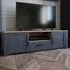 Florence Bohol 2 Door TV Unit with Drawer - Navy, Riviera Oak