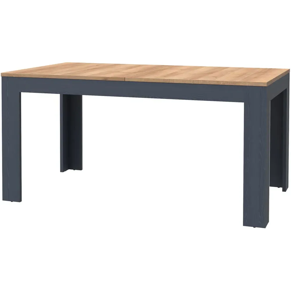 Florence Bohol 4-Seater Extendable Dining Table - Navy, Oak