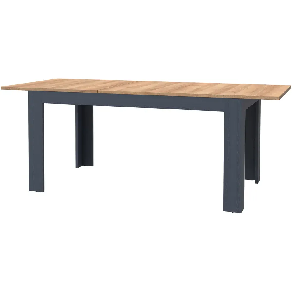 Florence Bohol 4-Seater Extendable Dining Table - Navy, Oak