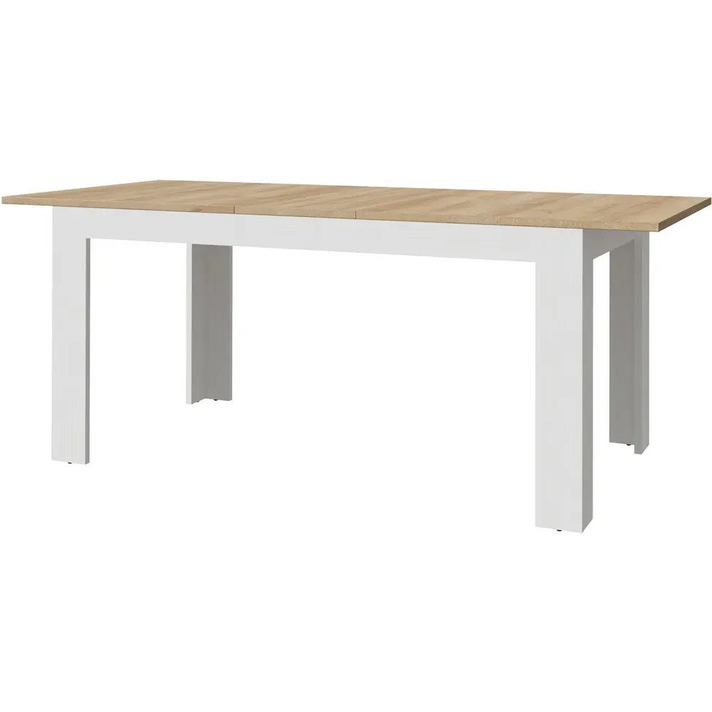 Florence Bohol 4-Seater Extendable Dining Table - White, Oak