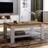 Florence Bohol Coffee Table with Storage - White, Oak