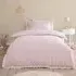 Florence Bows Single Duvet Cover Set with Pillowcase - Pink