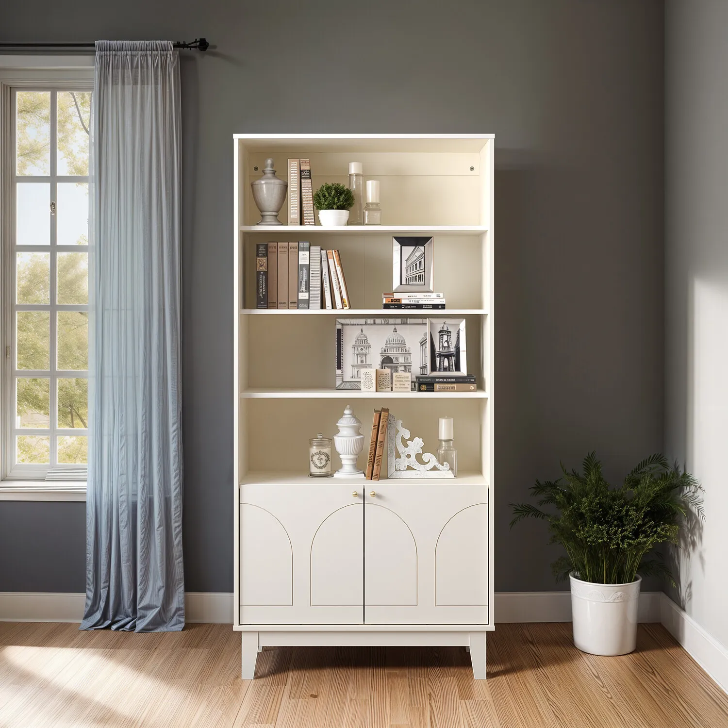 Florence Display Cabinet - Cream