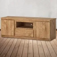 Florence Fribo 2 Door TV Cabinet with Drawer - Brown