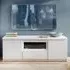 Florence Fribo 2 Door TV Cabinet with Drawer - White
