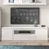 Florence Fribo 2 Door TV Cabinet with Drawer - White