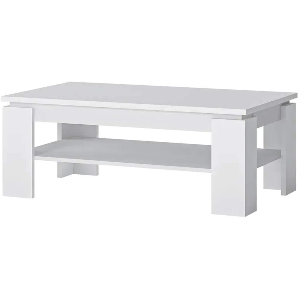 Florence Fribo Large Coffee Table - Alpine White