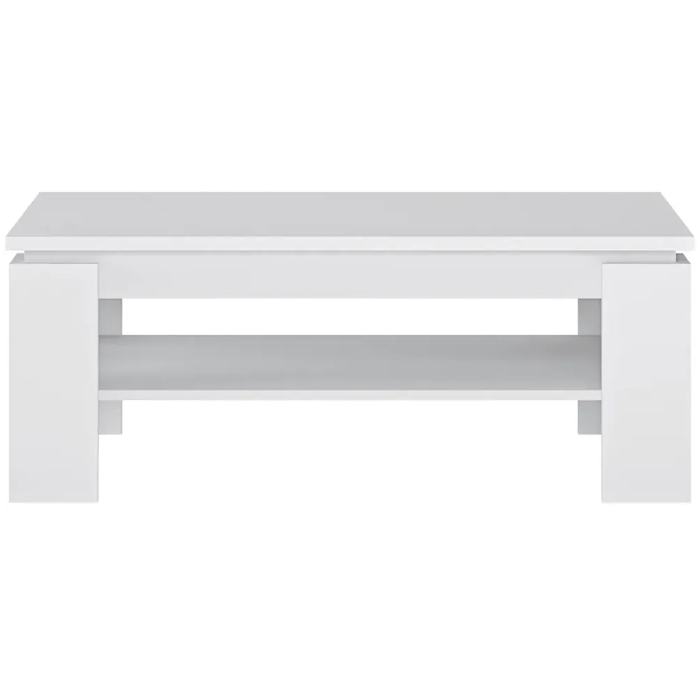 Florence Fribo Large Coffee Table - Alpine White