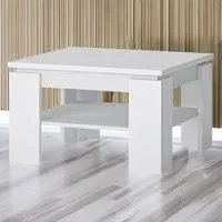 Florence Fribo Large Coffee Table - Alpine White