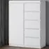 Florence Fribo Single Door Cabinet with Storage - White