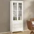 Florence Madrid 2 Door 3 Drawer China Cabinet - White