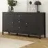 Florence Madrid 2 Door 3 Drawer Sideboard - Black