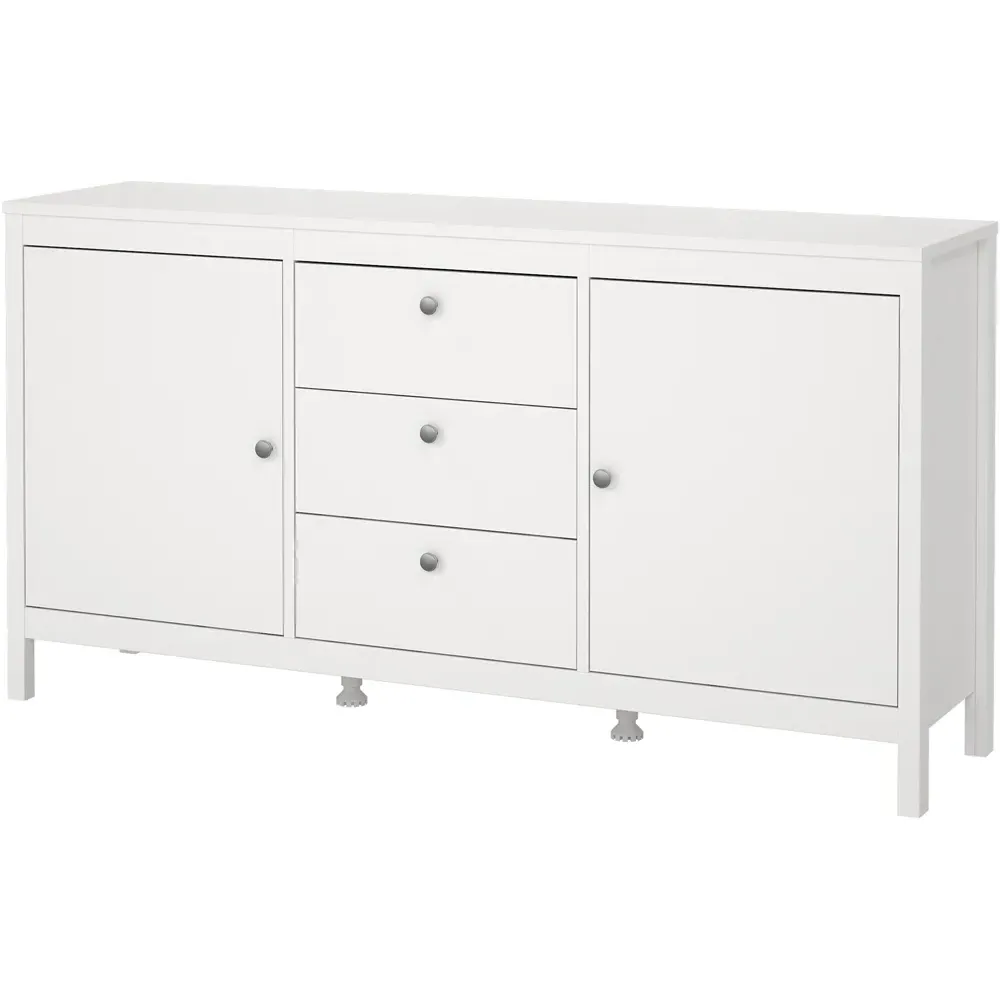 Florence Madrid 2 Door 3 Drawer Sideboard - White