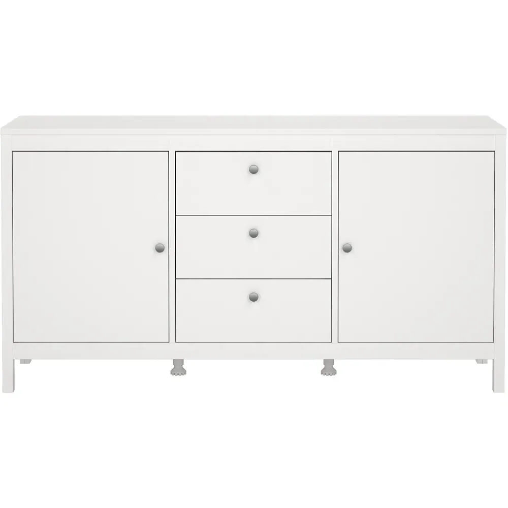 Florence Madrid 2 Door 3 Drawer Sideboard - White