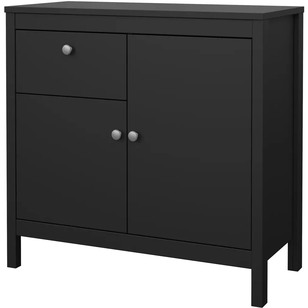 Florence Madrid 2 Door Sideboard with Drawer - Black