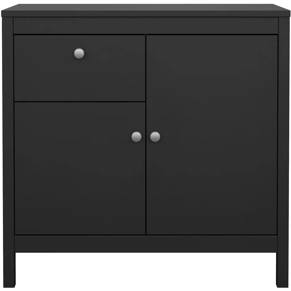 Florence Madrid 2 Door Sideboard with Drawer - Black
