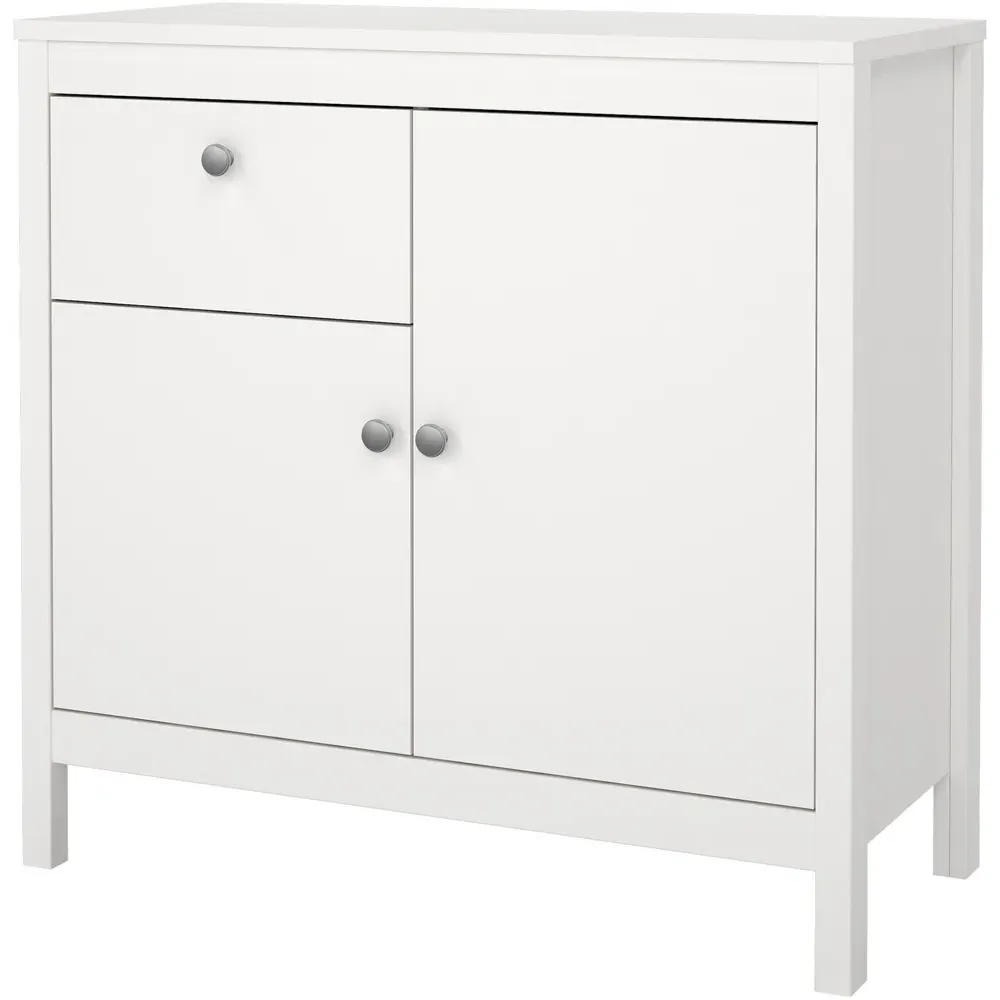 Florence Madrid 2 Door Sideboard with Drawer - White