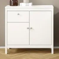 Florence Madrid 2 Door Sideboard with Drawer - White
