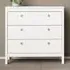 Florence Madrid 3 Drawer Chest of Drawers - White