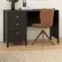 Florence Madrid 3 Drawer Desk - Black