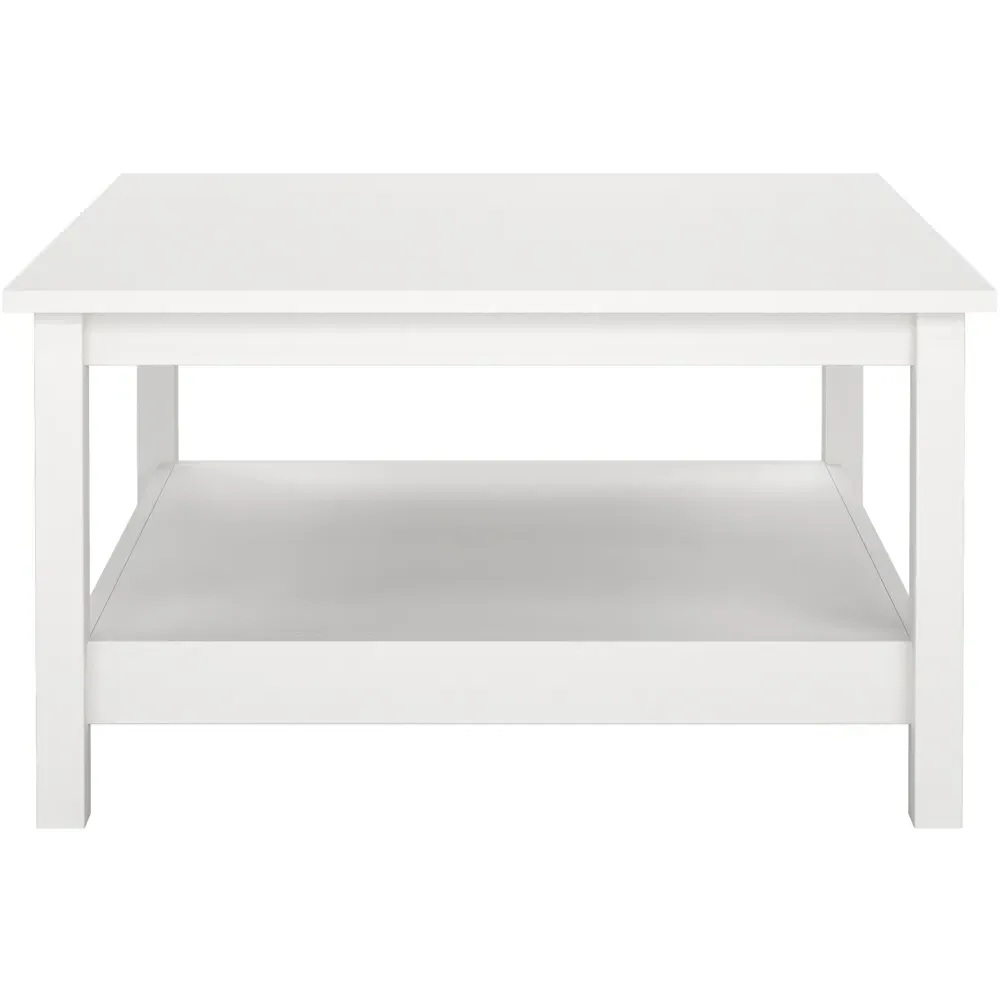 Florence Madrid Coffee Table with Storage - White