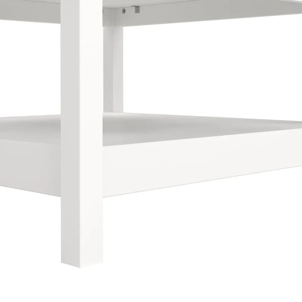 Florence Madrid Coffee Table with Storage - White