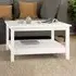 Florence Madrid Coffee Table with Storage - White